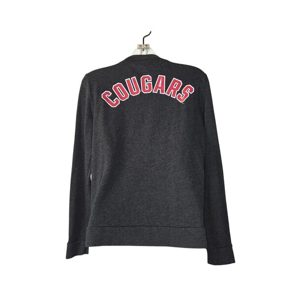 Pink Victorias Secret WSU Washington State Quarter Zip Sweatshirt Cougars Gray - Picture 4 of 9
